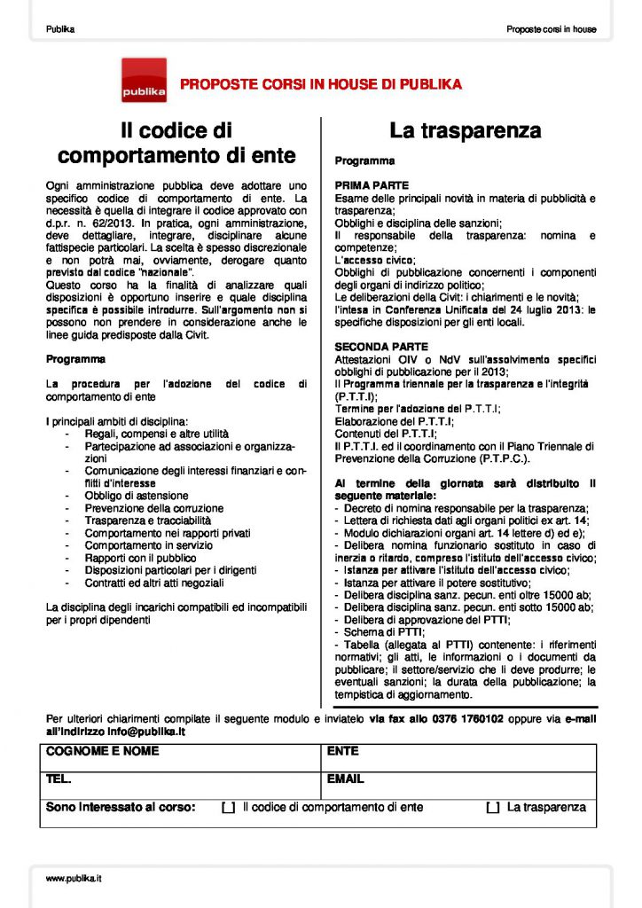 Publika – servizi e formazione per gli enti locali